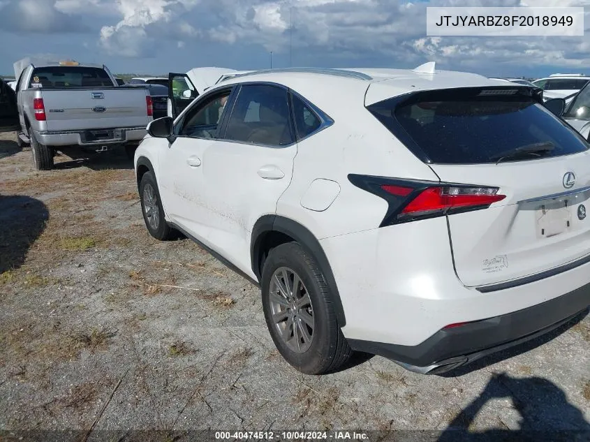 JTJYARBZ8F2018949 2015 Lexus Nx 200T