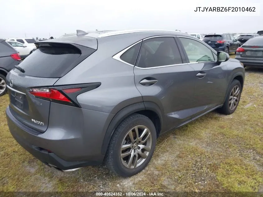 2015 Lexus Nx 200T VIN: JTJYARBZ6F2010462 Lot: 40524352