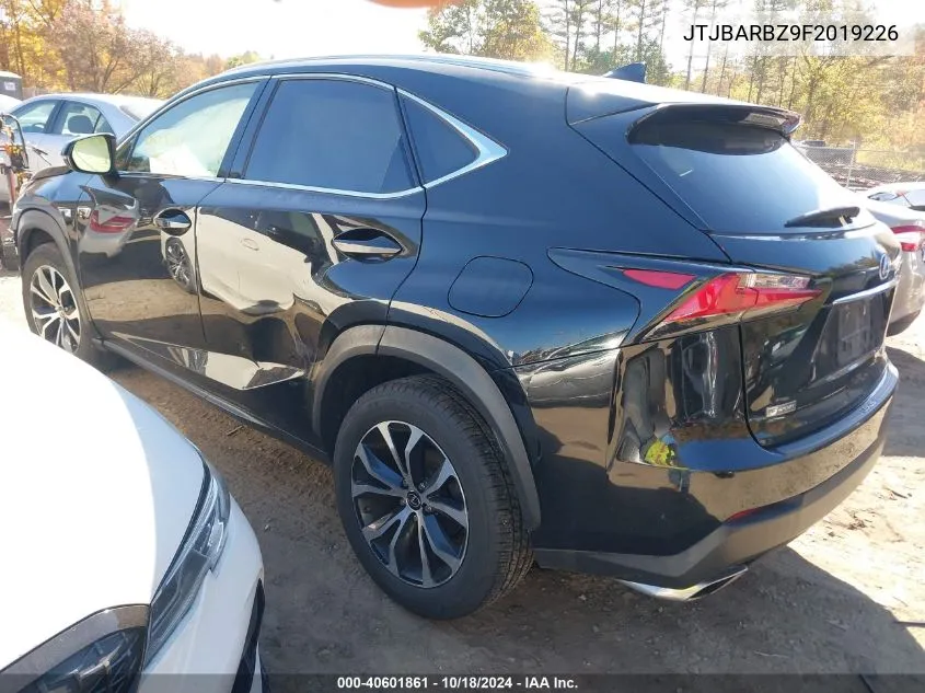 2015 Lexus Nx 200T F Sport VIN: JTJBARBZ9F2019226 Lot: 40601861