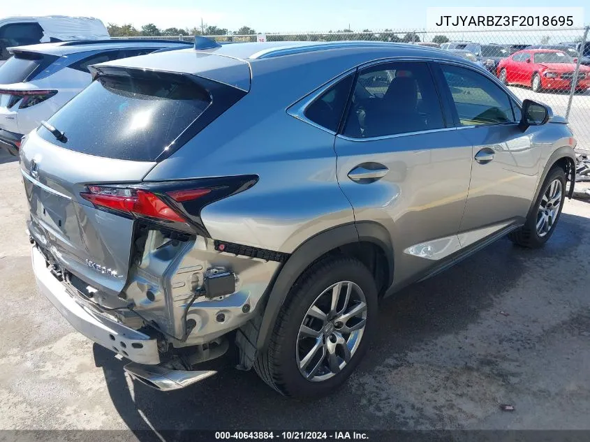 2015 Lexus Nx 200T 200T VIN: JTJYARBZ3F2018695 Lot: 40643884