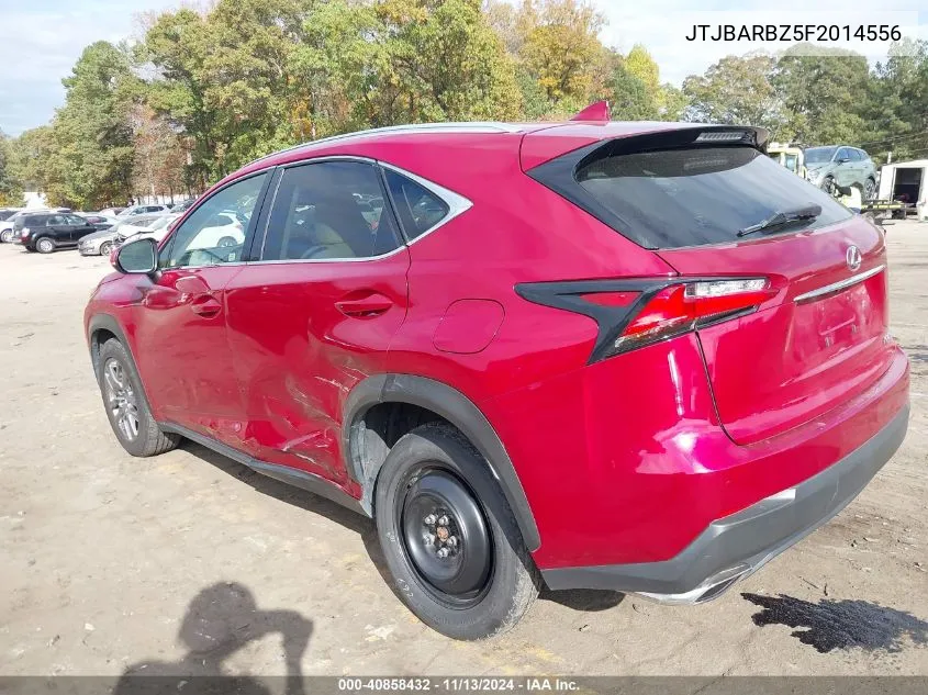 2015 Lexus Nx 200T VIN: JTJBARBZ5F2014556 Lot: 40858432