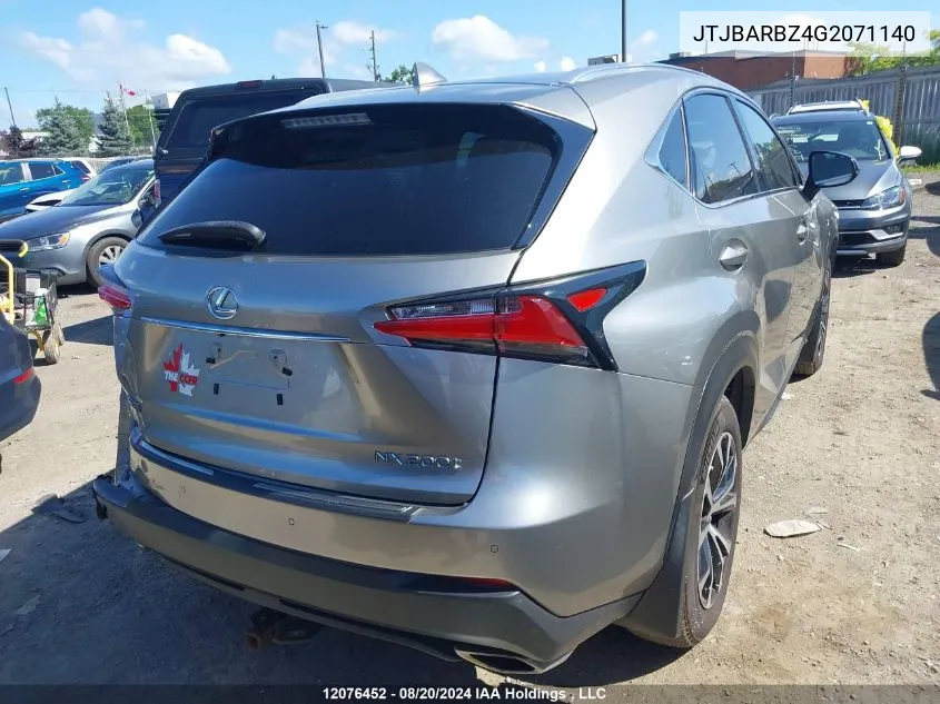 JTJBARBZ4G2071140 2016 Lexus Nx 200T/Base/F Sport