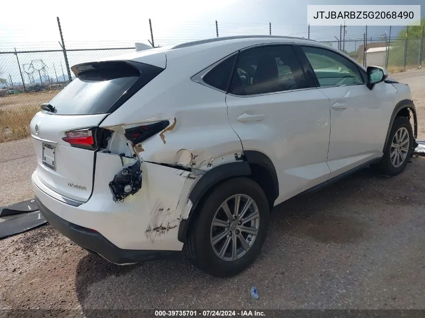 JTJBARBZ5G2068490 2016 Lexus Nx 200T