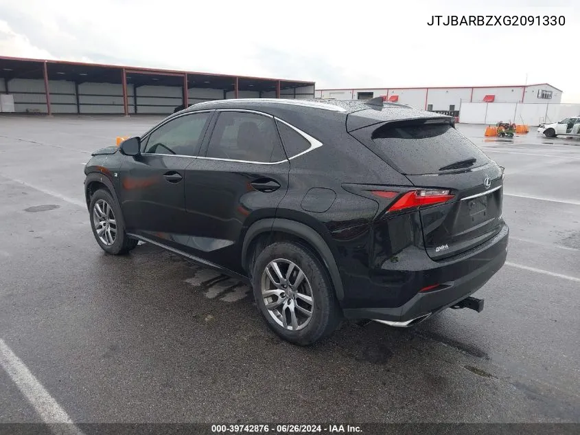 2016 Lexus Nx 200T VIN: JTJBARBZXG2091330 Lot: 39742876