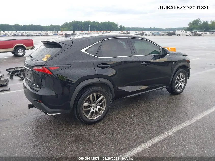 2016 Lexus Nx 200T VIN: JTJBARBZXG2091330 Lot: 39742876