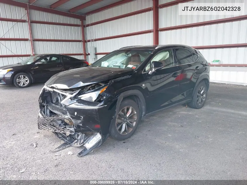 2016 Lexus Nx 200T F Sport VIN: JTJYARBZ6G2042328 Lot: 39859925