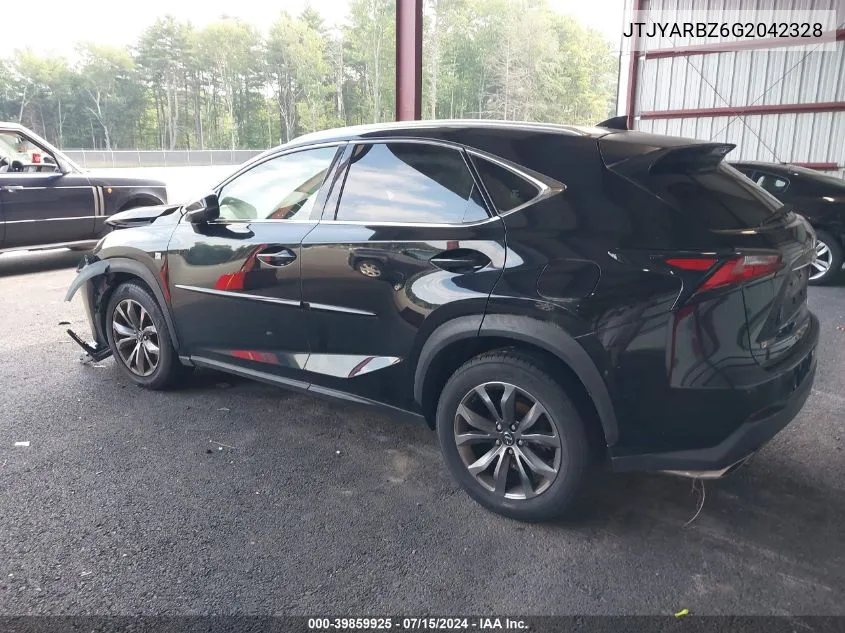 2016 Lexus Nx 200T F Sport VIN: JTJYARBZ6G2042328 Lot: 39859925