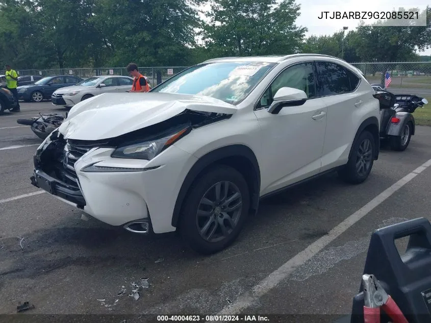 JTJBARBZ9G2085521 2016 Lexus Nx 200T