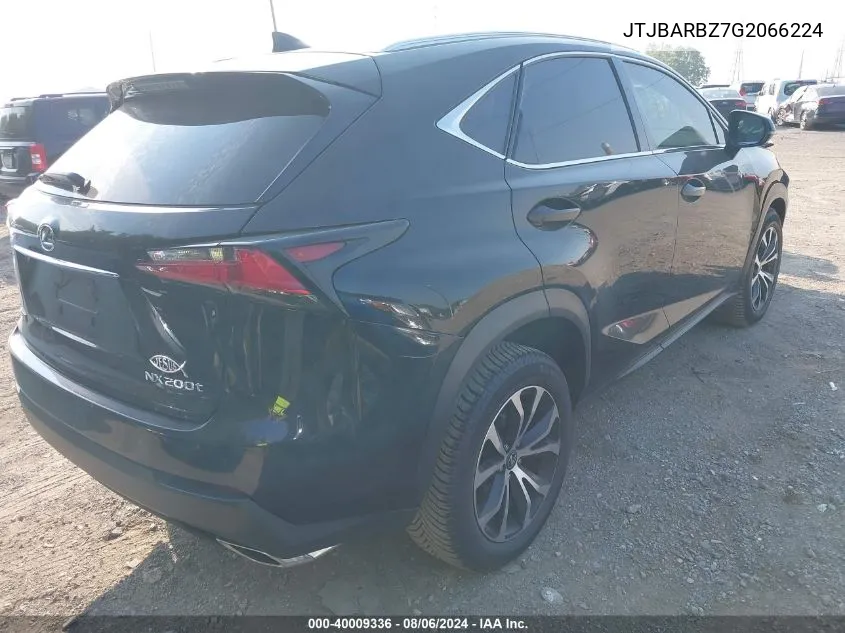 2016 Lexus Nx 200T F Sport VIN: JTJBARBZ7G2066224 Lot: 40009336