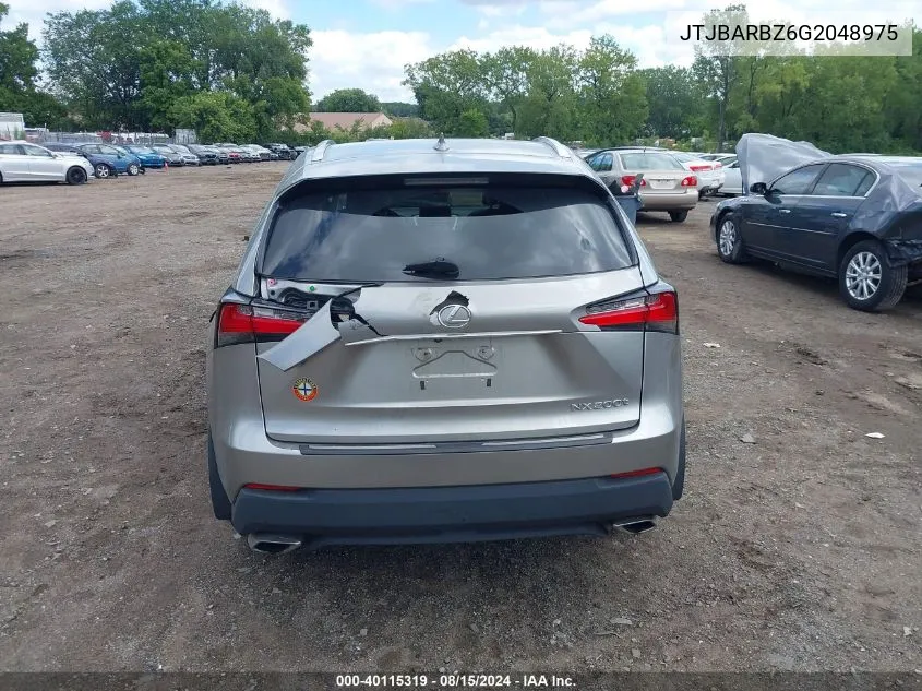 JTJBARBZ6G2048975 2016 Lexus Nx 200T