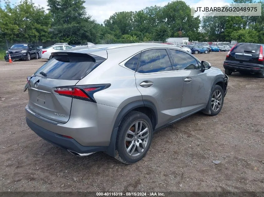 JTJBARBZ6G2048975 2016 Lexus Nx 200T