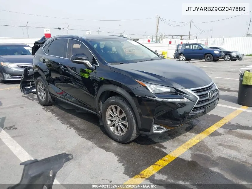 JTJYARBZ9G2047880 2016 Lexus Nx 200T