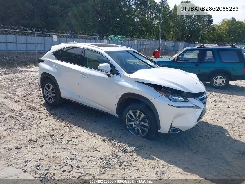 JTJBARBZ8G2088233 2016 Lexus Nx 200T