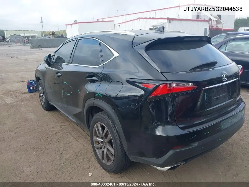 JTJYARBZ5G2044538 2016 Lexus Nx 200T 200T/Base/F Sport