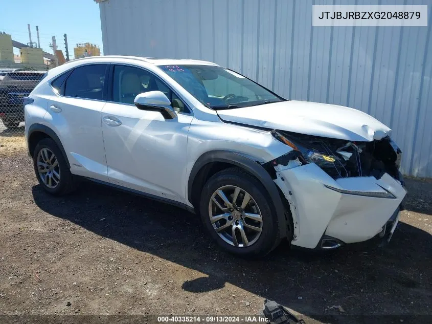 JTJBJRBZXG2048879 2016 Lexus Nx 300H