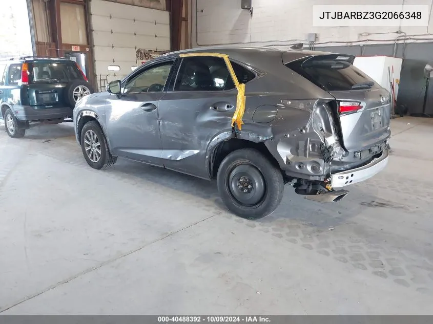 2016 Lexus Nx 200T VIN: JTJBARBZ3G2066348 Lot: 40488392