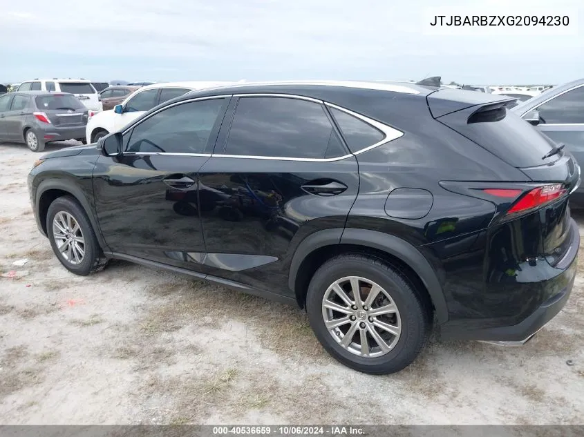 2016 Lexus Nx 200T/Base/F Sport VIN: JTJBARBZXG2094230 Lot: 40536659