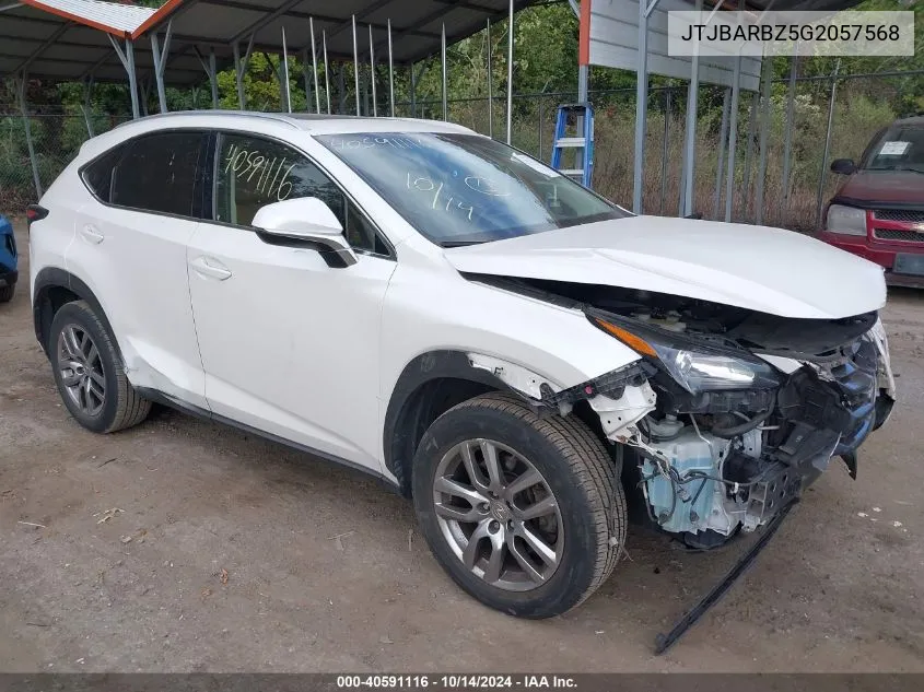 2016 Lexus Nx 200T 200T/Base/F Sport VIN: JTJBARBZ5G2057568 Lot: 40591116