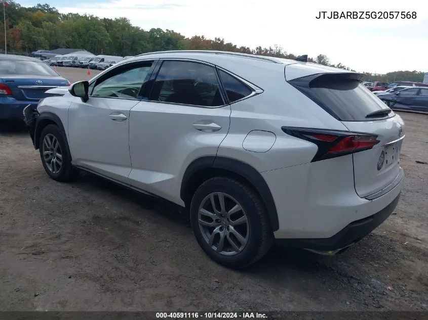 2016 Lexus Nx 200T 200T/Base/F Sport VIN: JTJBARBZ5G2057568 Lot: 40591116