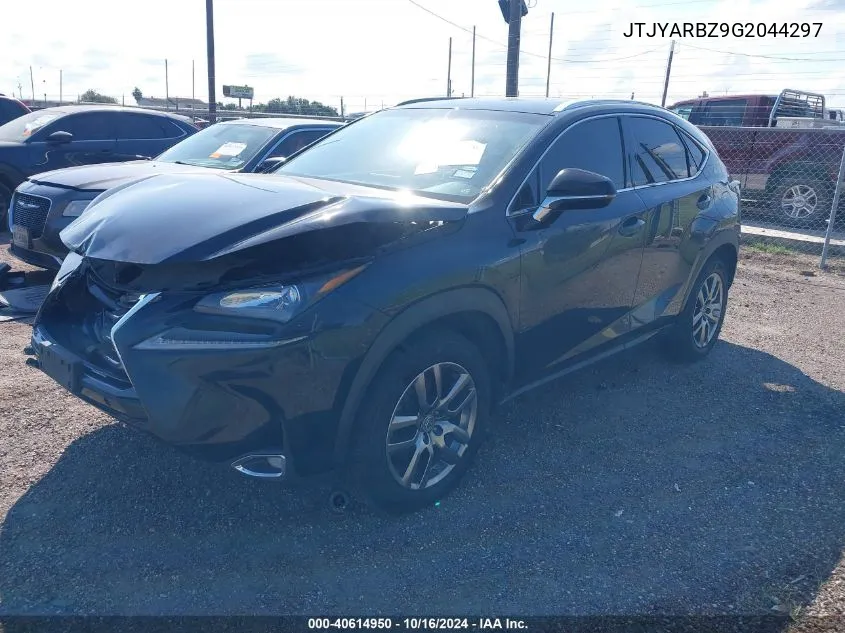 2016 Lexus Nx 200T VIN: JTJYARBZ9G2044297 Lot: 40614950