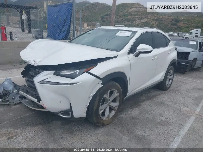 2017 Lexus Nx 200T VIN: JTJYARBZ9H2083845 Lot: 39458161