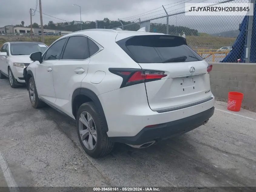 2017 Lexus Nx 200T VIN: JTJYARBZ9H2083845 Lot: 39458161