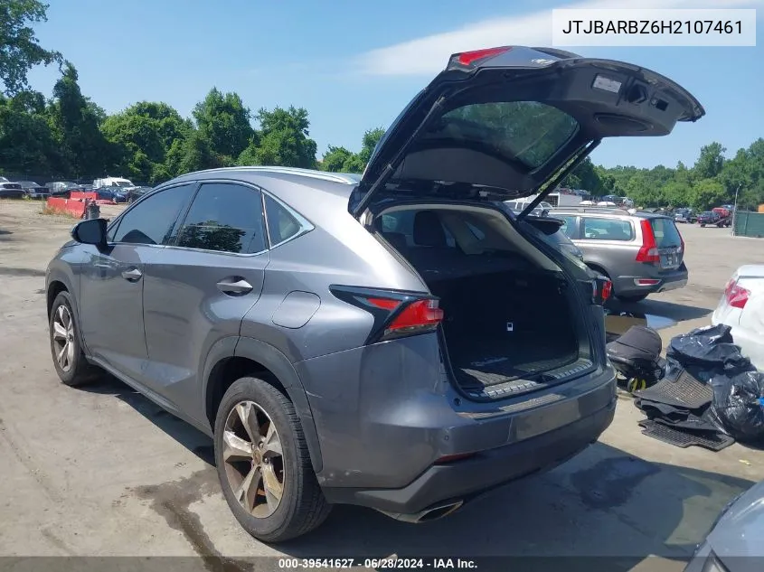 2017 Lexus Nx 200T VIN: JTJBARBZ6H2107461 Lot: 39541627