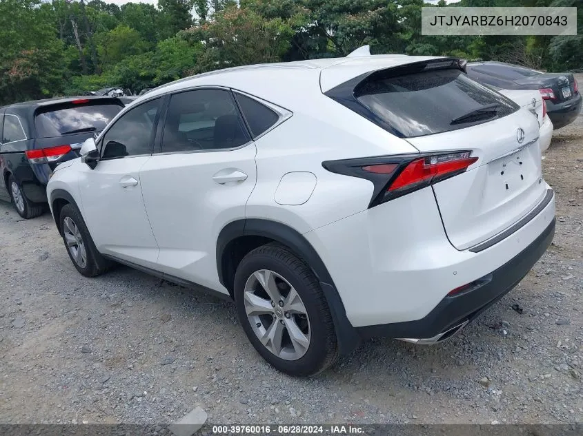 2017 Lexus Nx 200T VIN: JTJYARBZ6H2070843 Lot: 39760016