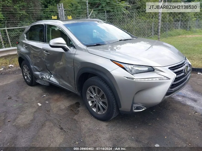 JTJBARBZ0H2138530 2017 Lexus Nx 200T