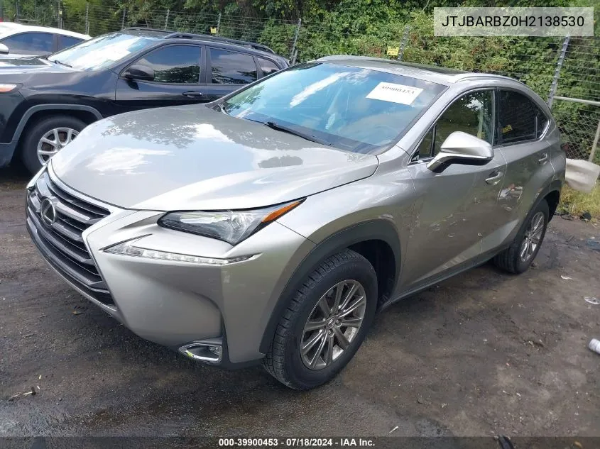 JTJBARBZ0H2138530 2017 Lexus Nx 200T