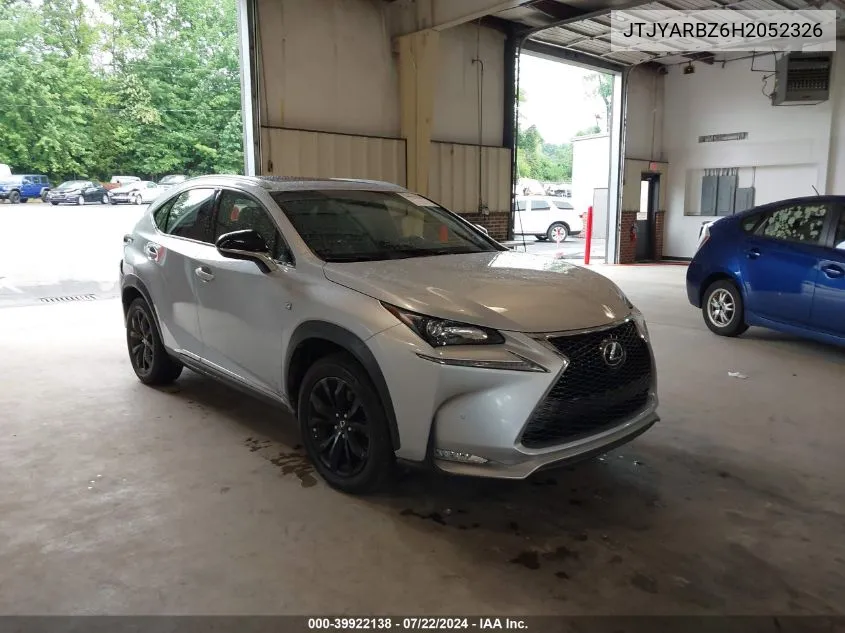 2017 Lexus Nx 200T F Sport VIN: JTJYARBZ6H2052326 Lot: 39922138