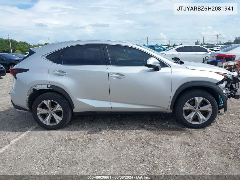 JTJYARBZ6H2081941 2017 Lexus Nx 200T