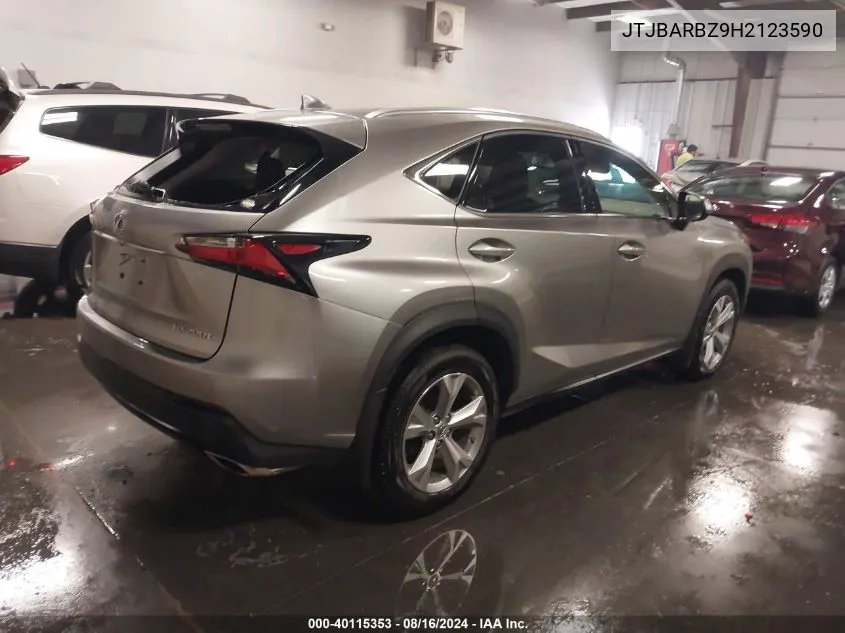 JTJBARBZ9H2123590 2017 Lexus Nx 200T