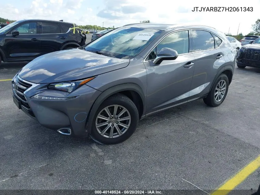 JTJYARBZ7H2061343 2017 Lexus Nx 200T/Base/F Sport