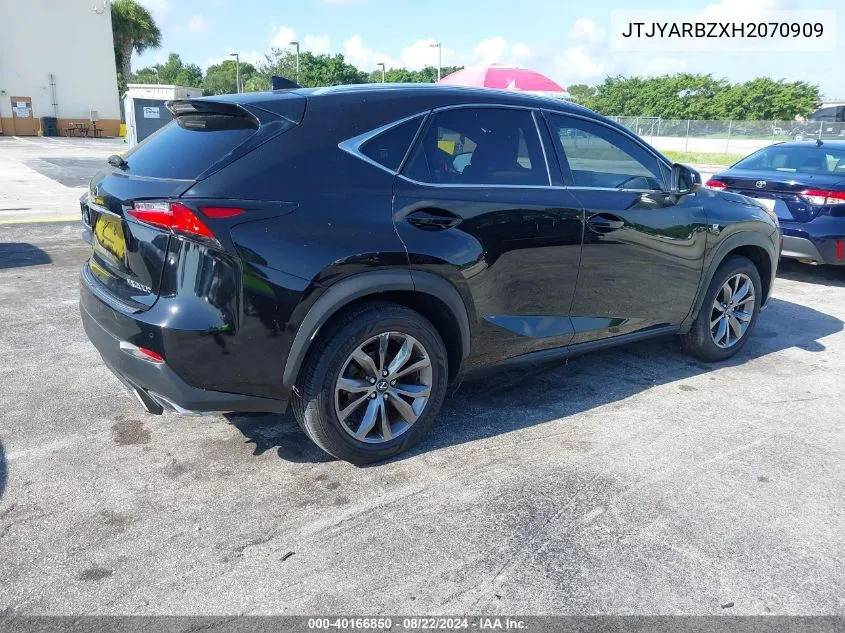 JTJYARBZXH2070909 2017 Lexus Nx 200T F Sport