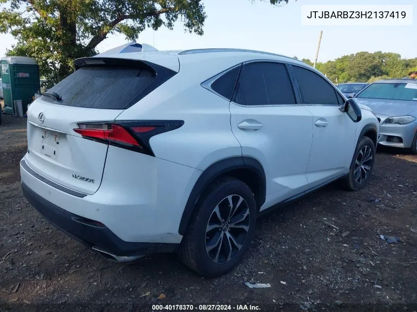 JTJBARBZ3H2137419 2017 Lexus Nx 200T F Sport