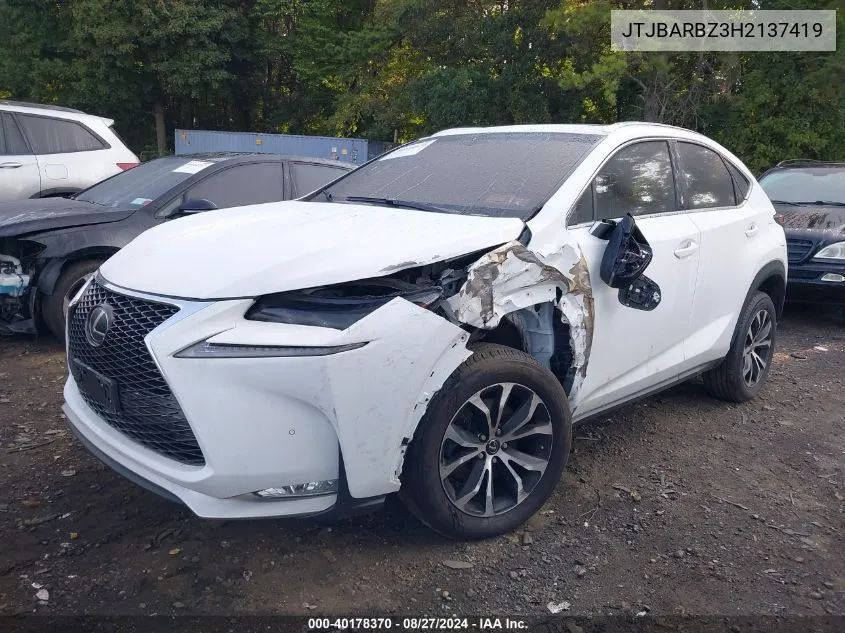 JTJBARBZ3H2137419 2017 Lexus Nx 200T F Sport