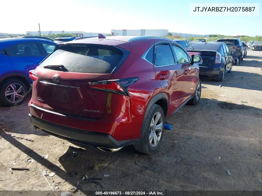 JTJYARBZ7H2075887 2017 Lexus Nx 200T