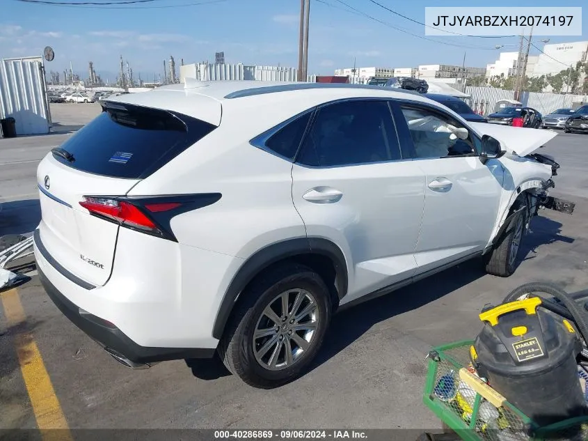 2017 Lexus Nx 200T VIN: JTJYARBZXH2074197 Lot: 40286869