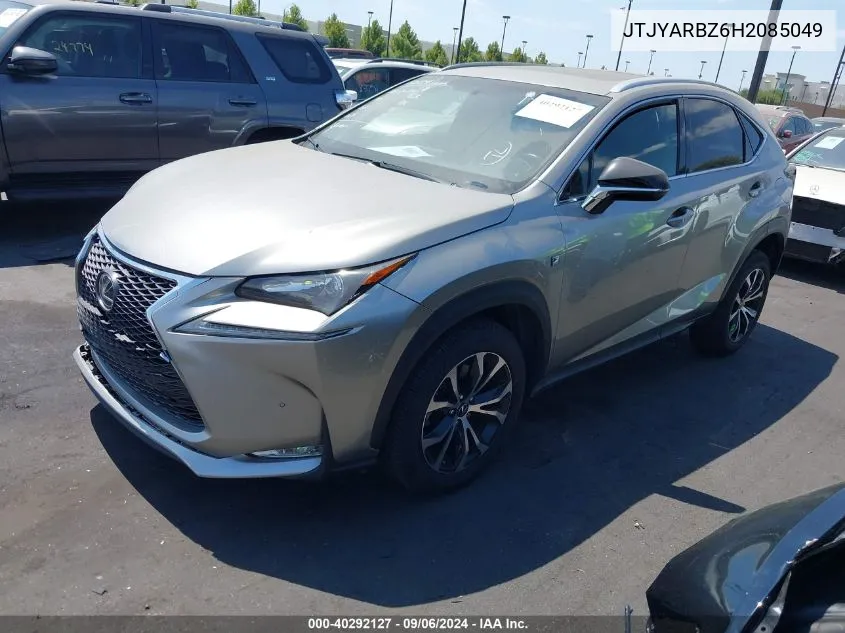 2017 Lexus Nx 200T F Sport VIN: JTJYARBZ6H2085049 Lot: 40292127