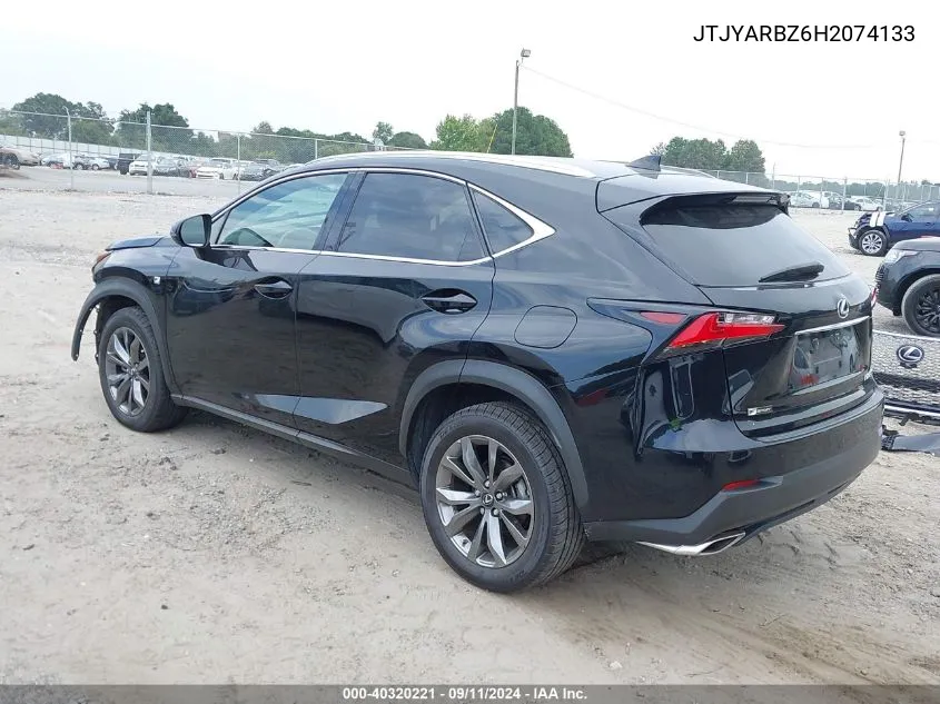 2017 Lexus Nx 200T 200T/Base/F Sport VIN: JTJYARBZ6H2074133 Lot: 40320221