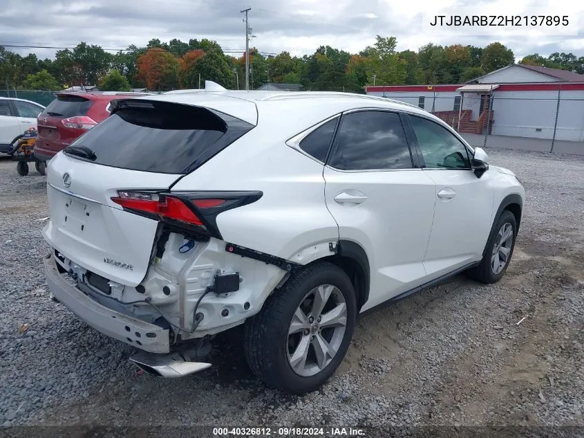 2017 Lexus Nx 200T VIN: JTJBARBZ2H2137895 Lot: 40326812