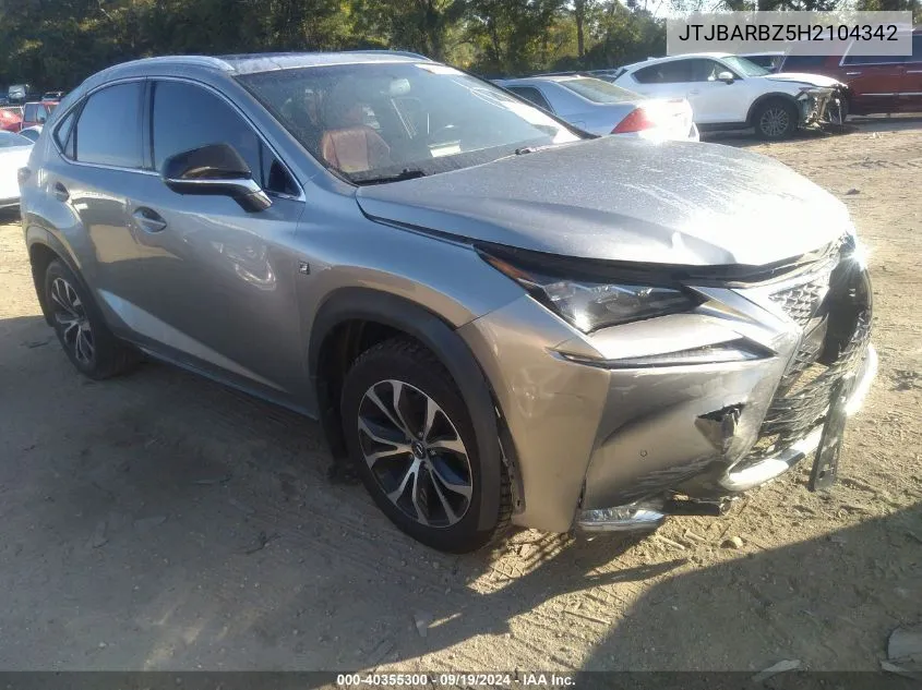 JTJBARBZ5H2104342 2017 Lexus Nx 200T F Sport