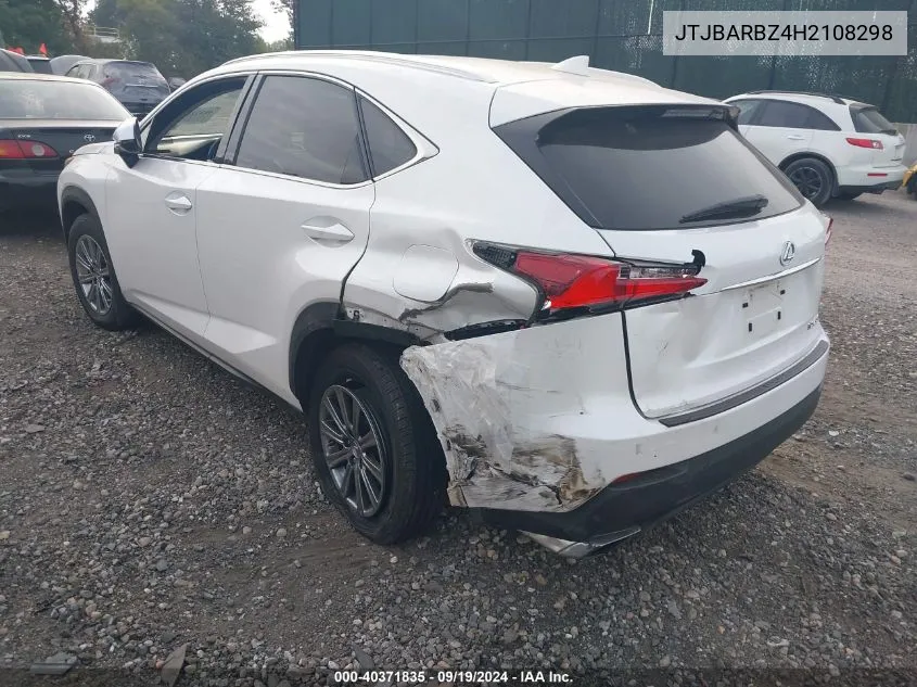 2017 Lexus Nx 200T VIN: JTJBARBZ4H2108298 Lot: 40371835