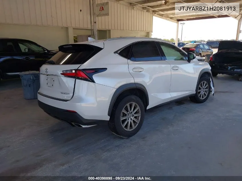 JTJYARBZ1H2081913 2017 Lexus Nx 200T/Base/F Sport