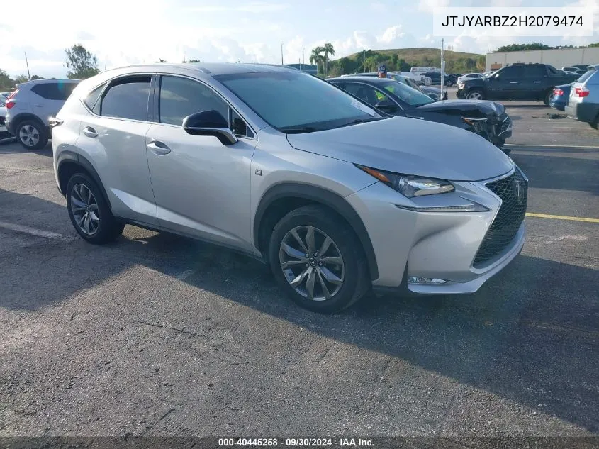 2017 Lexus Nx 200T F Sport VIN: JTJYARBZ2H2079474 Lot: 40445258