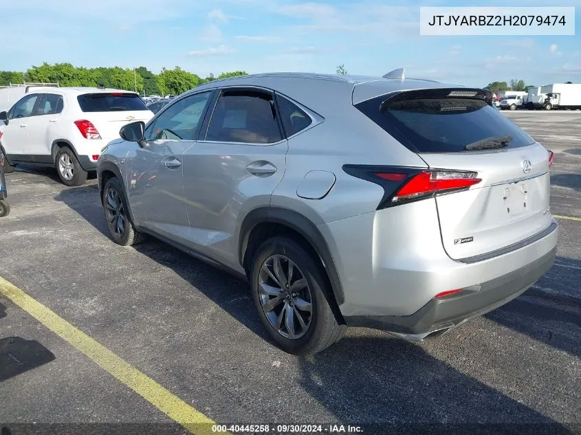 JTJYARBZ2H2079474 2017 Lexus Nx 200T F Sport