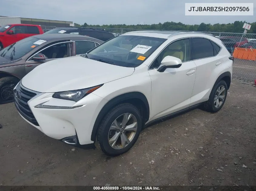 2017 Lexus Nx 200T VIN: JTJBARBZ5H2097506 Lot: 40508959