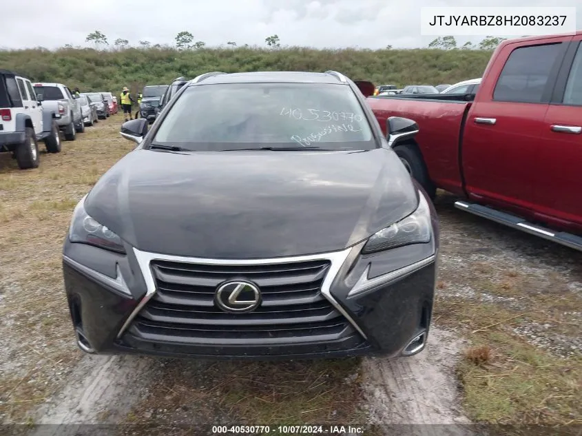 2017 Lexus Nx 200T/Base/F Sport VIN: JTJYARBZ8H2083237 Lot: 40530770