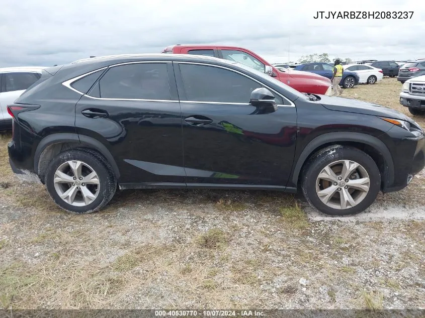 2017 Lexus Nx 200T/Base/F Sport VIN: JTJYARBZ8H2083237 Lot: 40530770